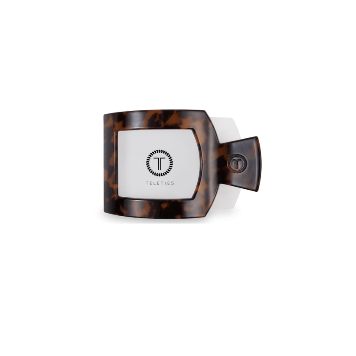Teleties Tortoise Flat Square Hair Clip