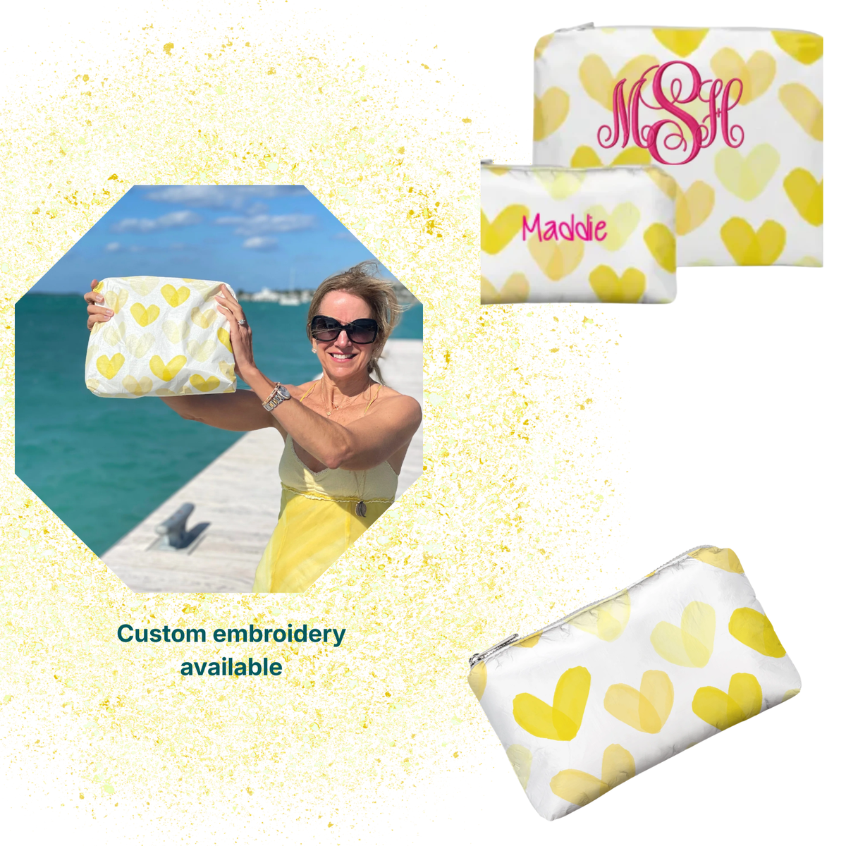 Hi Love Set of 2 Language of Love Sunshine Yellow
