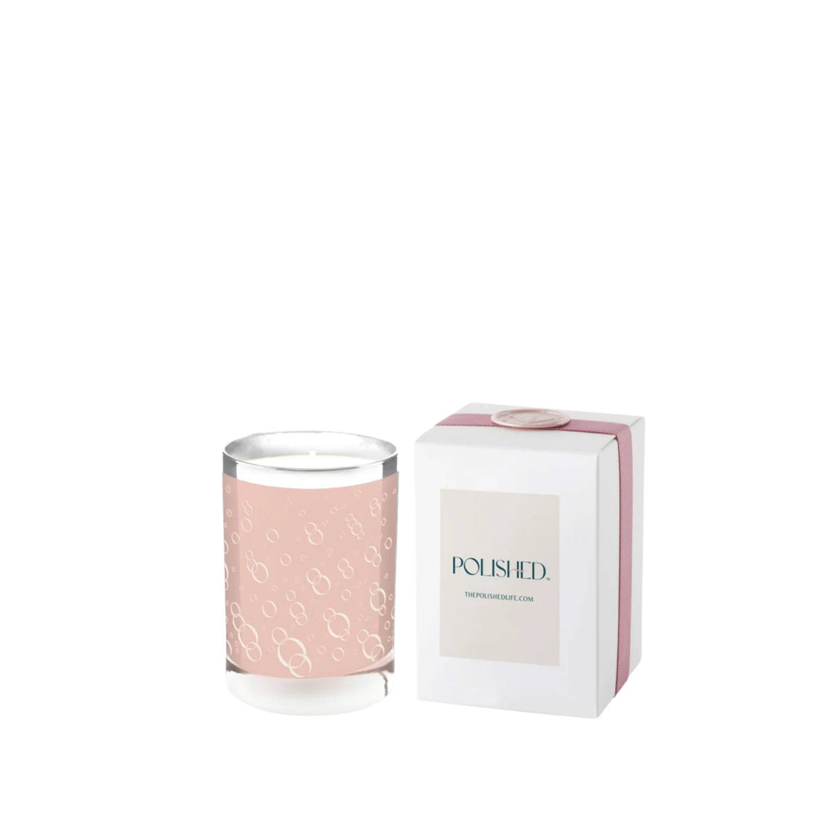 POLISHED Green tea & peony candle