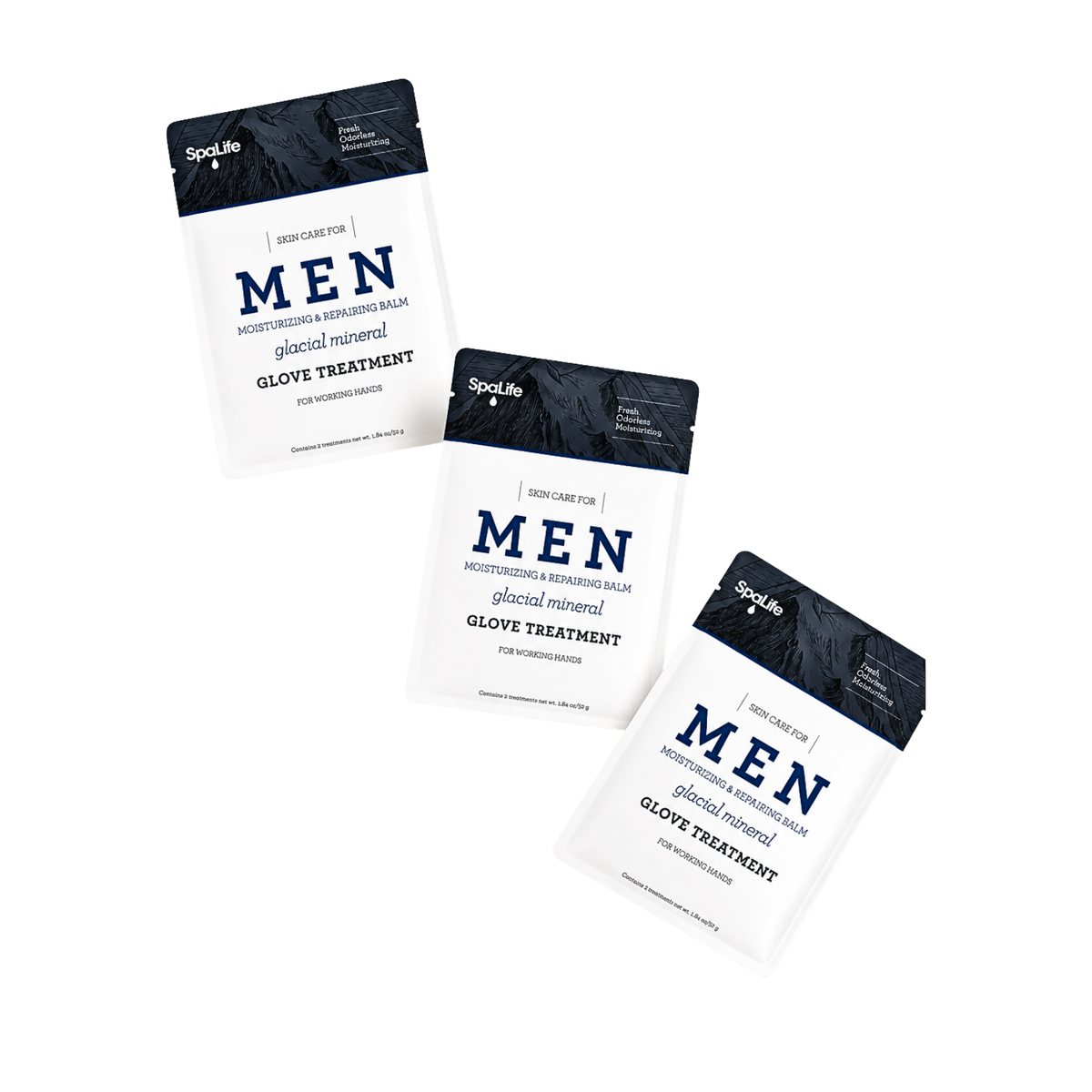 Men's Glacial Mineral Moisturizing Hand Glove