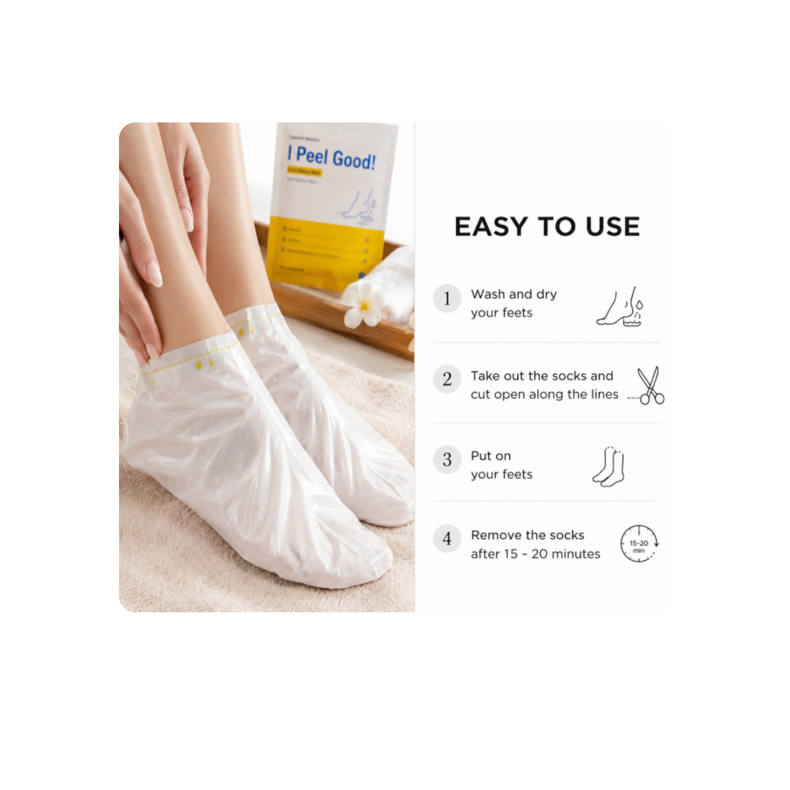Essential Wonders I Peel Good! Foot Peeling Mask