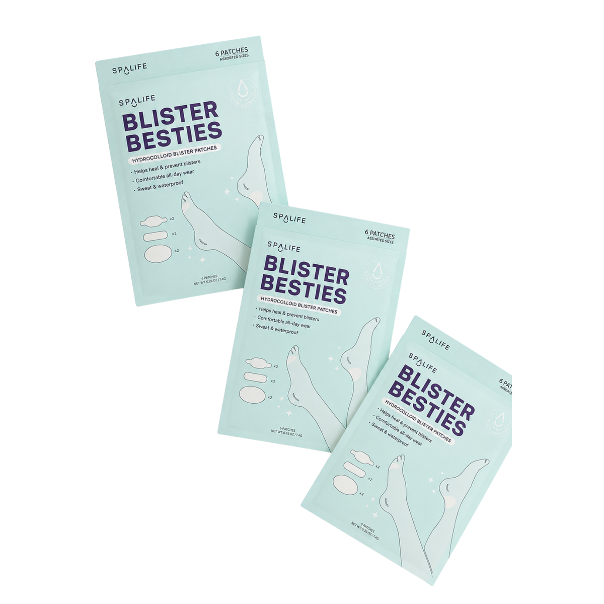 Blister Besties Hydrocolloid Blister Patches -Assorted Sizes
