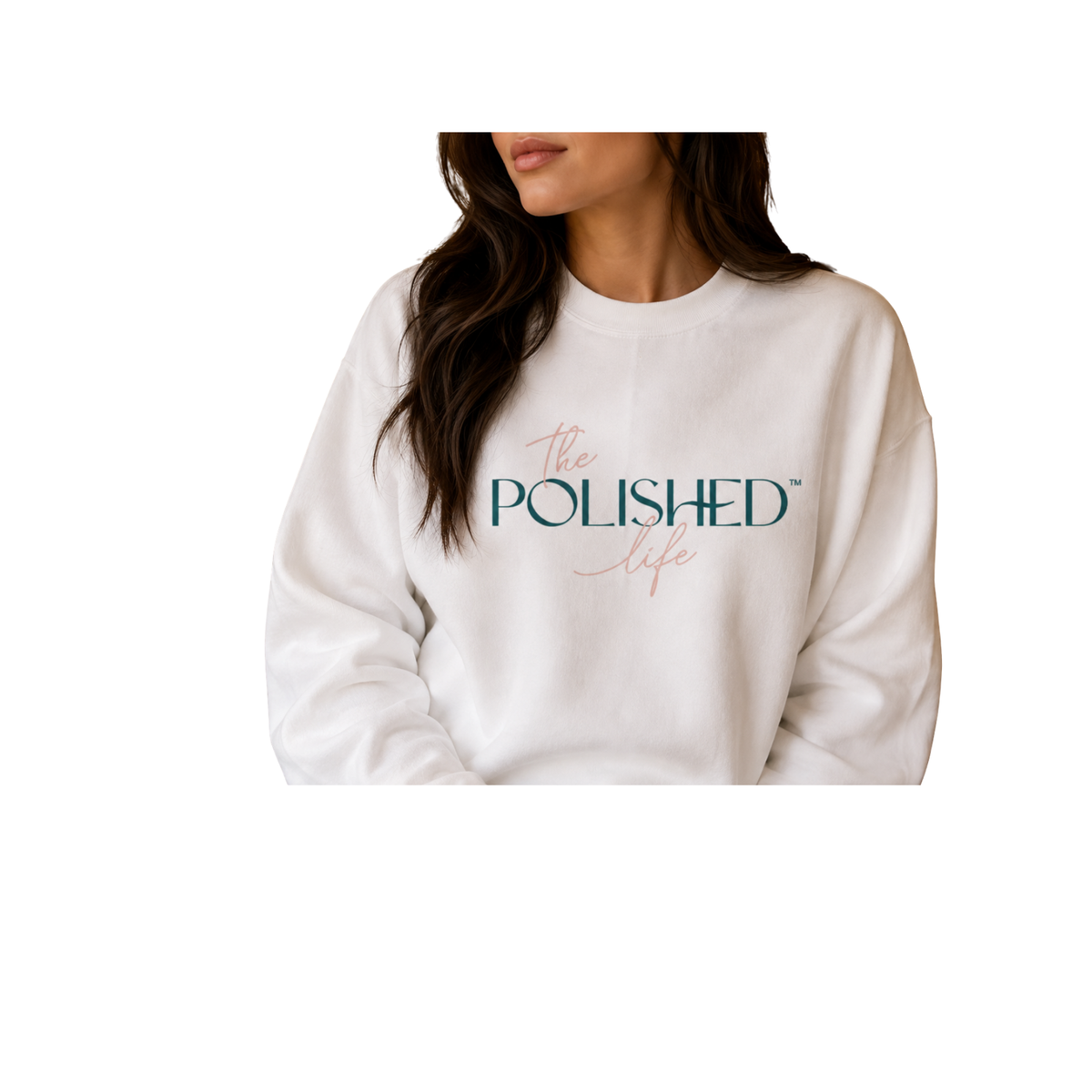 POLISHED_"the POLISHED life" crewneck sweatshirt