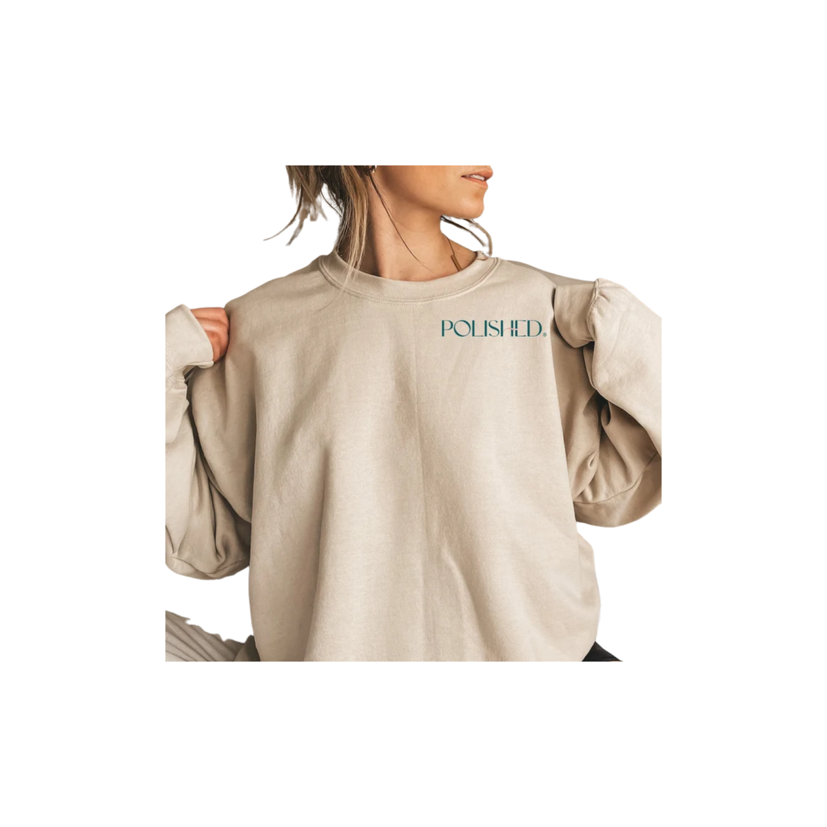POLISHED crewneck sweatshirt