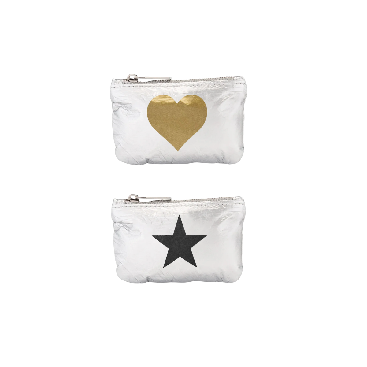 HI Love Set of 2 Gift Card Packs Gold Heart & Black Star
