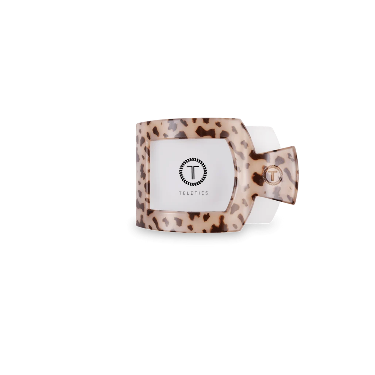 Teleties Blonde Tortoise Flat Square Hair Clip