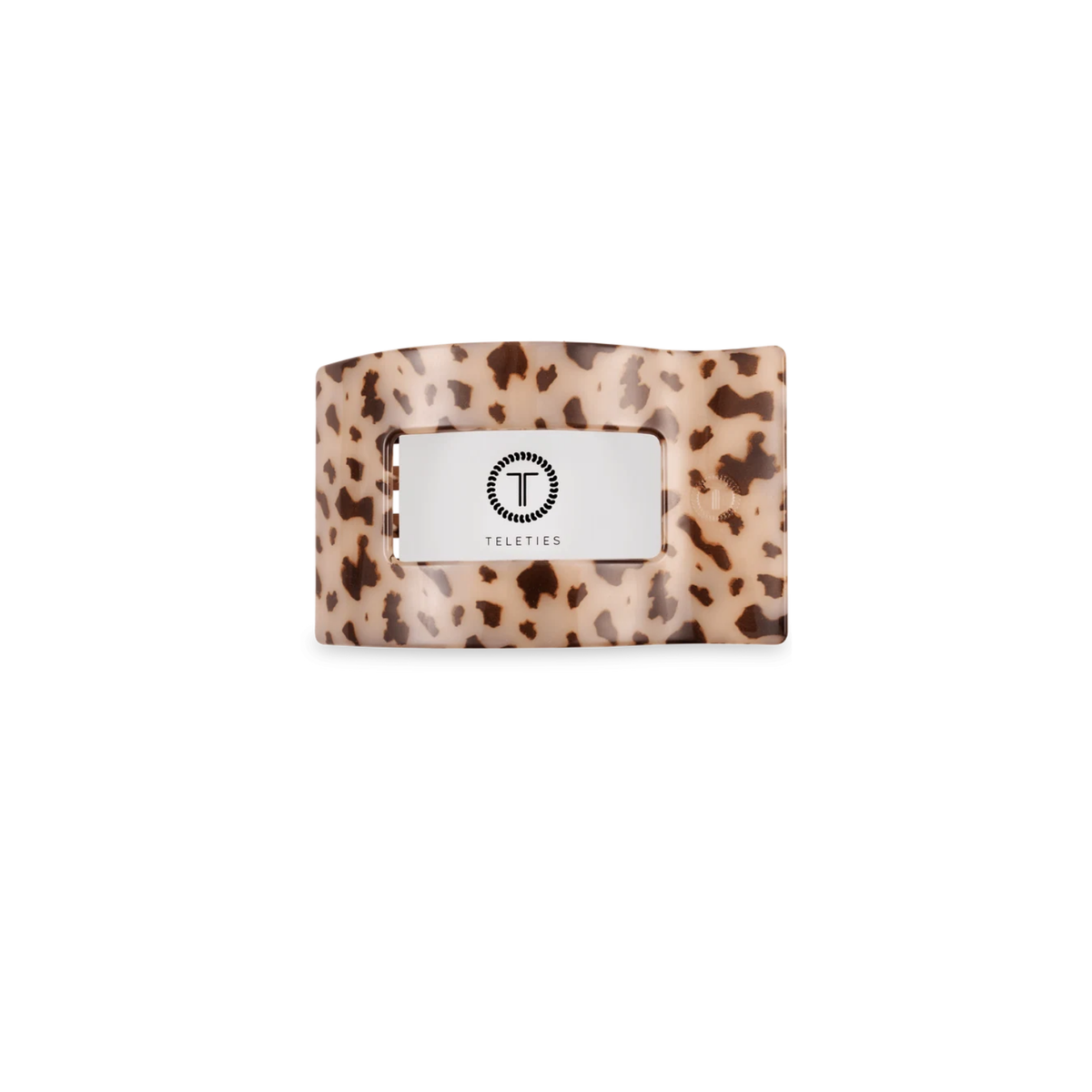 Teleties Blonde Tortoise Flat Rectangle Hair Clip