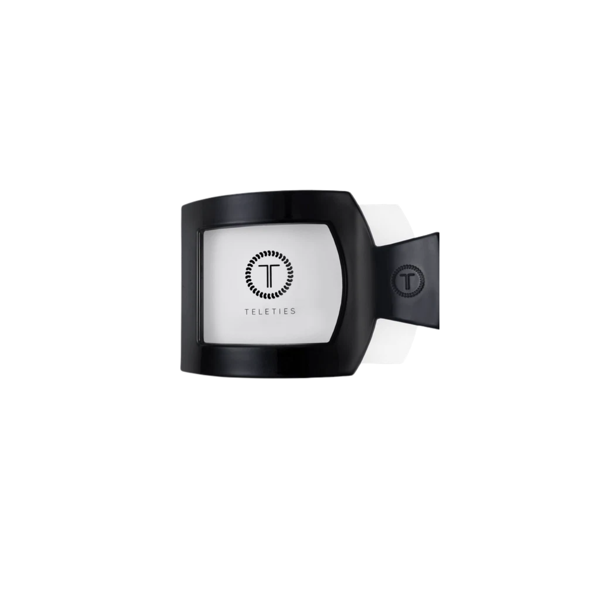 Teleties Jet Black Flat Square Hair Clip