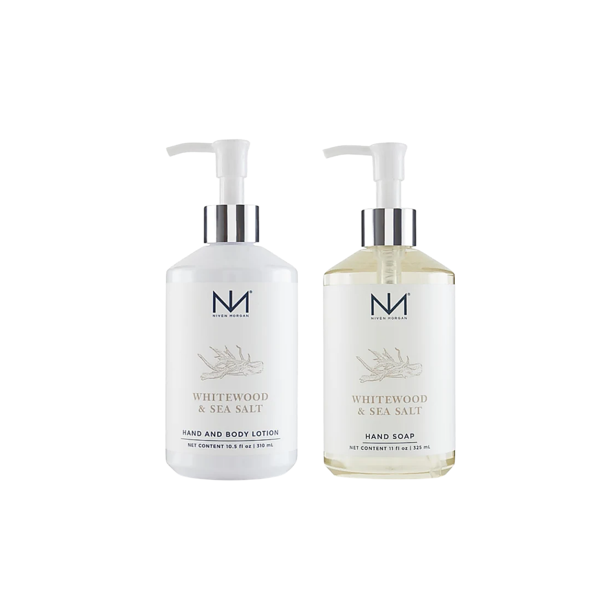 NIVEN MORGAN_whitewood & sea salt soap & lotion set