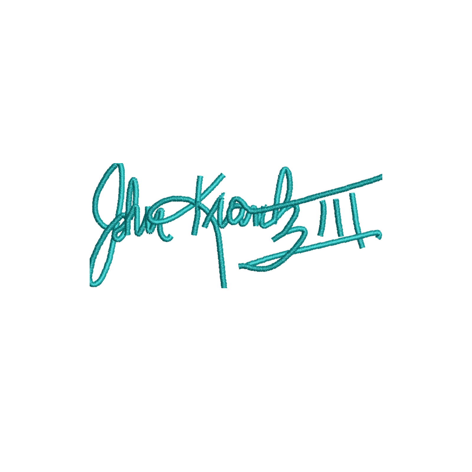 Personalized Embroidered Signature