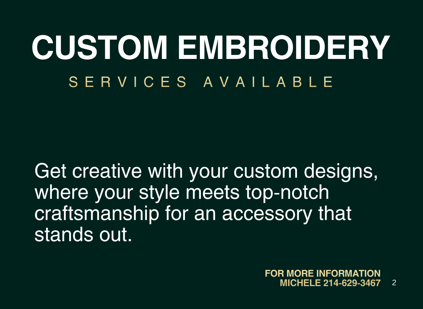 Custom Embroidery