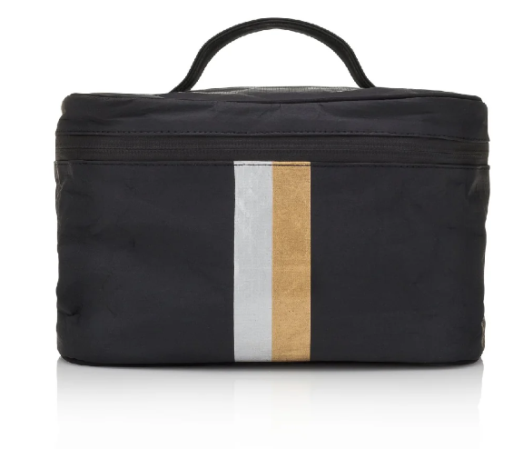 Hi Love Cosmetic Bag / Lunch Box Black with Silver