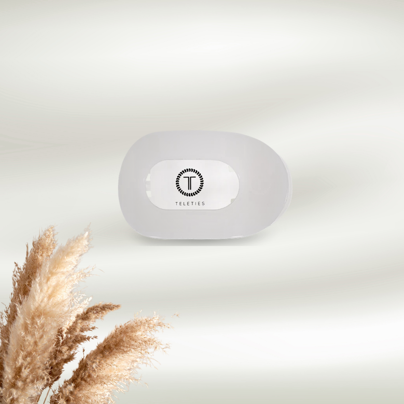 Coconut White Flat Round Hair Clip