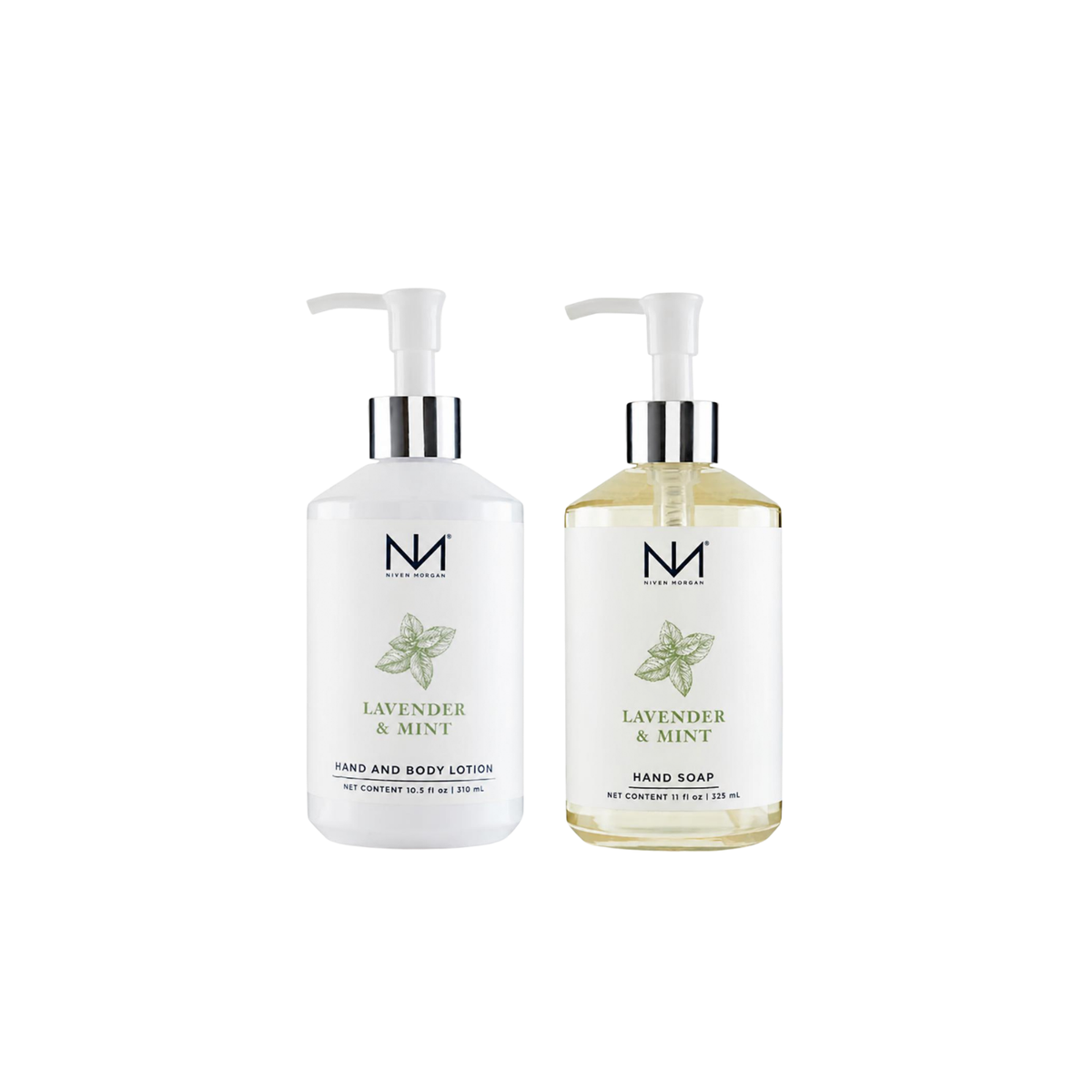 NIVEN MORGAN_lavender & mint soap & lotion set