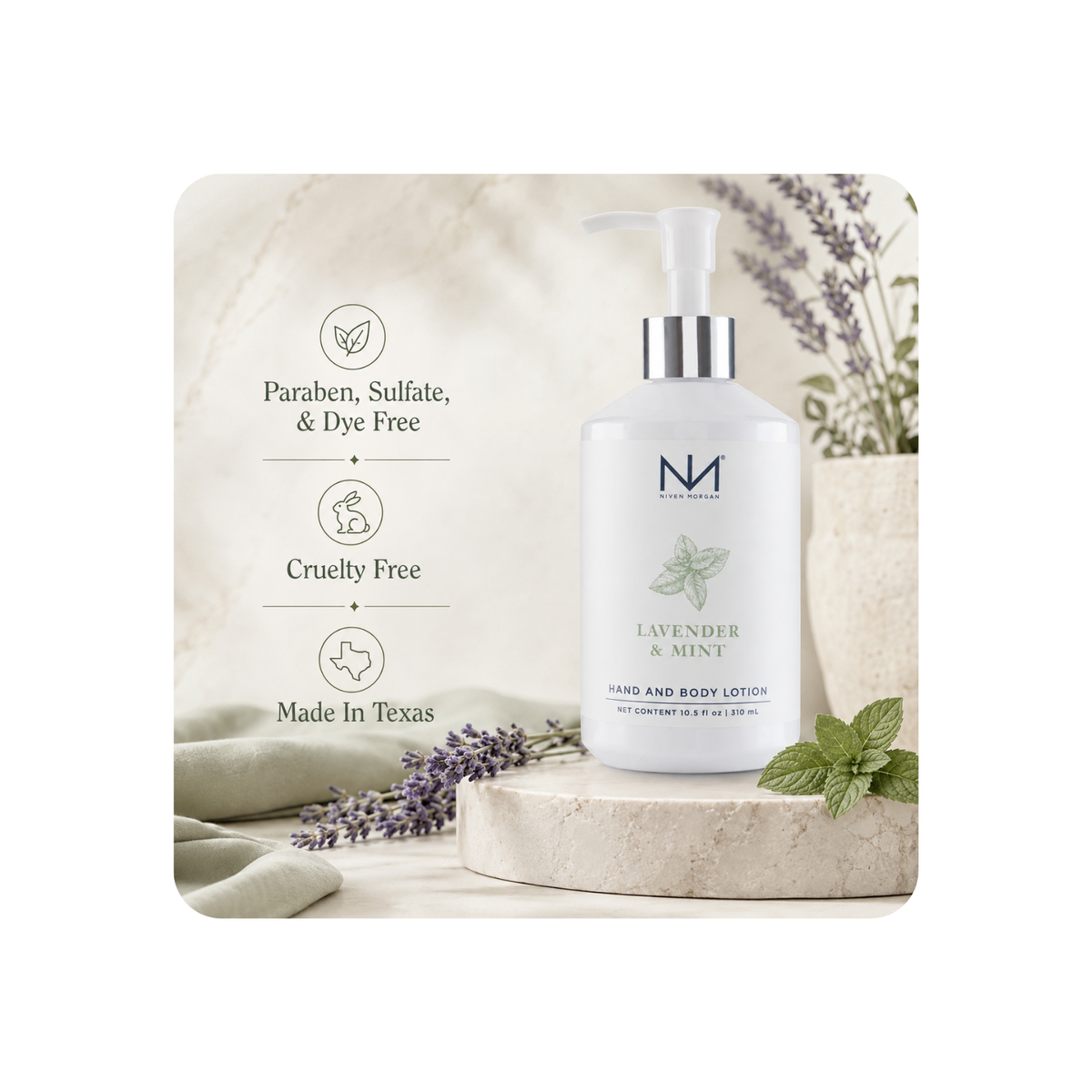 NIVEN MORGAN_lavender & mint lotion