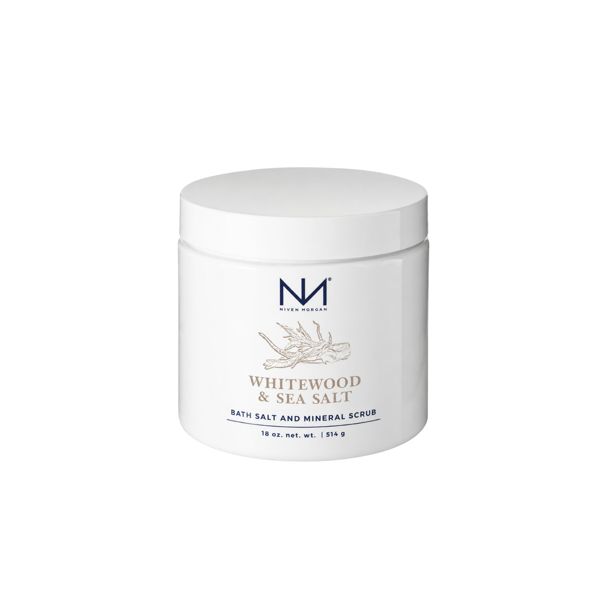 NIVEN MORGAN_whitewood & sea salt bath salt and mineral scrub