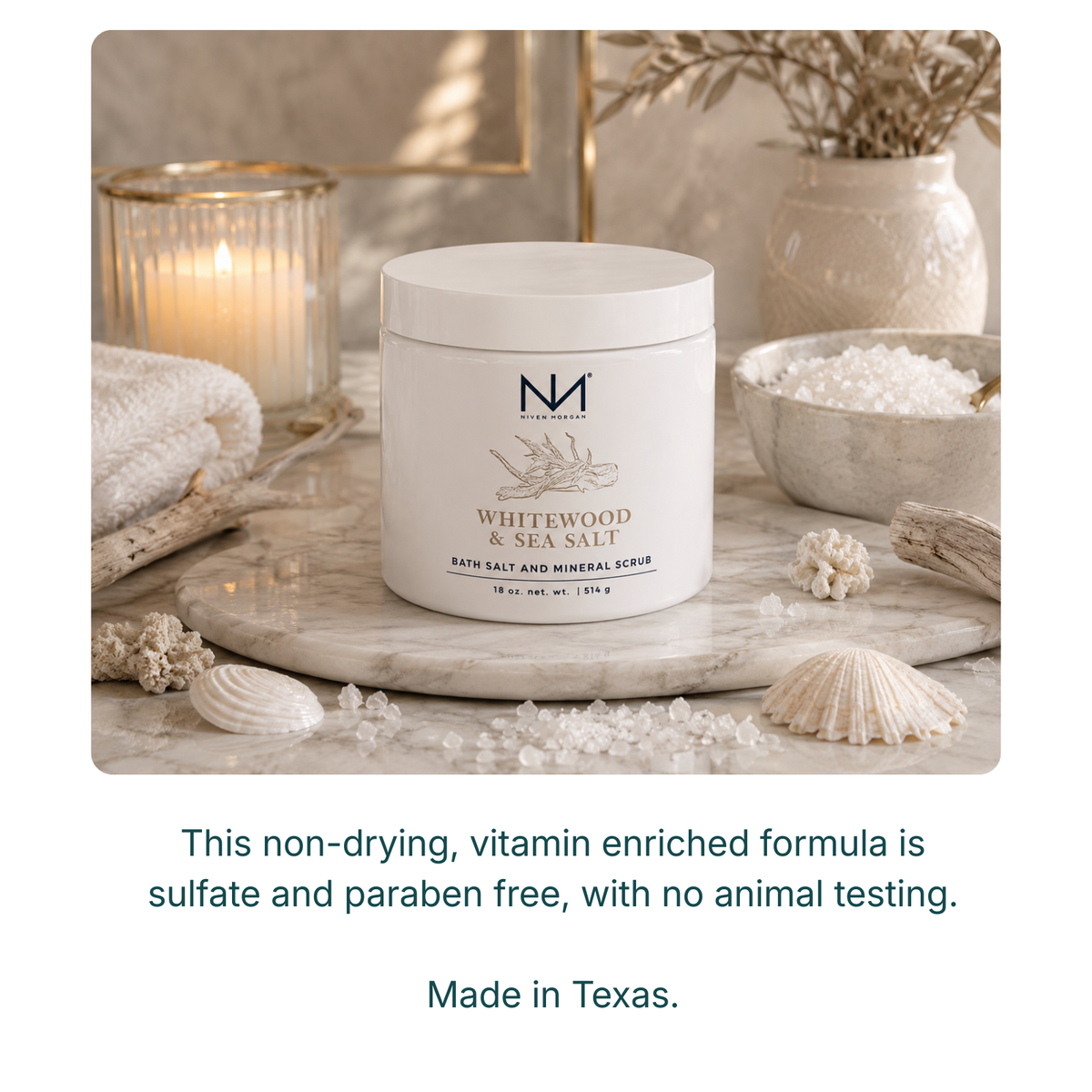 NIVEN MORGAN_whitewood & sea salt bath salt and mineral scrub