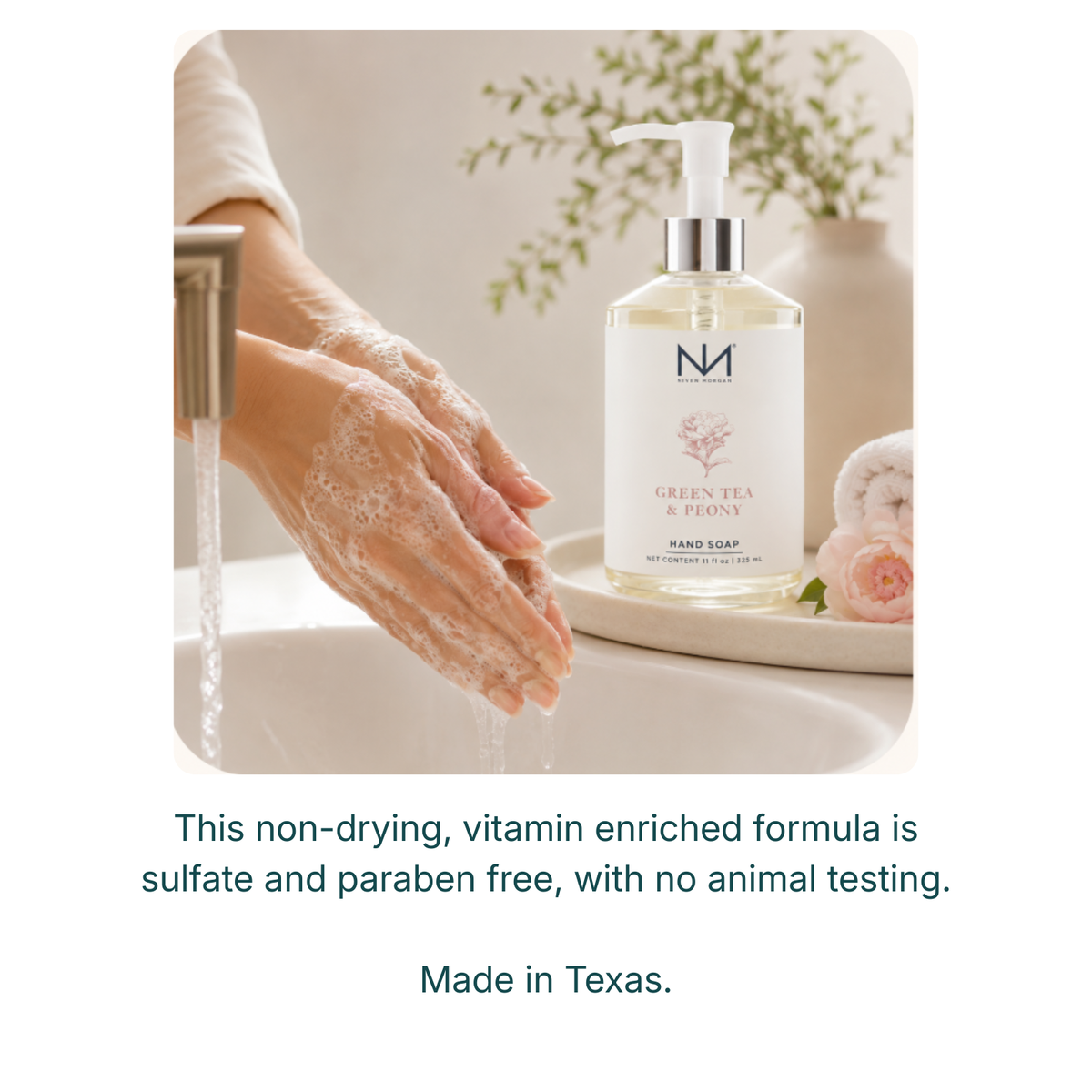 NIVEN MORGAN_green tea & peony hand soap