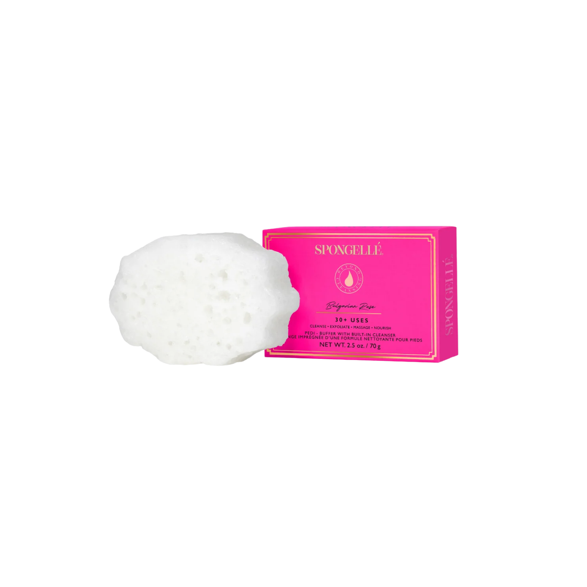 Spongelle Pedi Buffer Bulgarian Rose