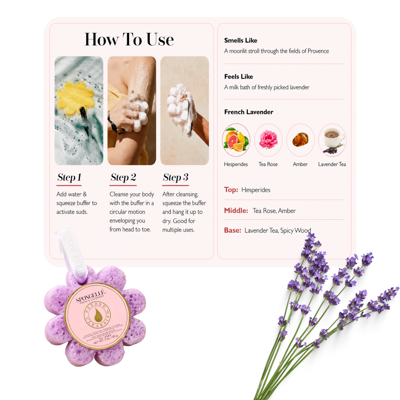 Spongelle French Lavender Wild Flower