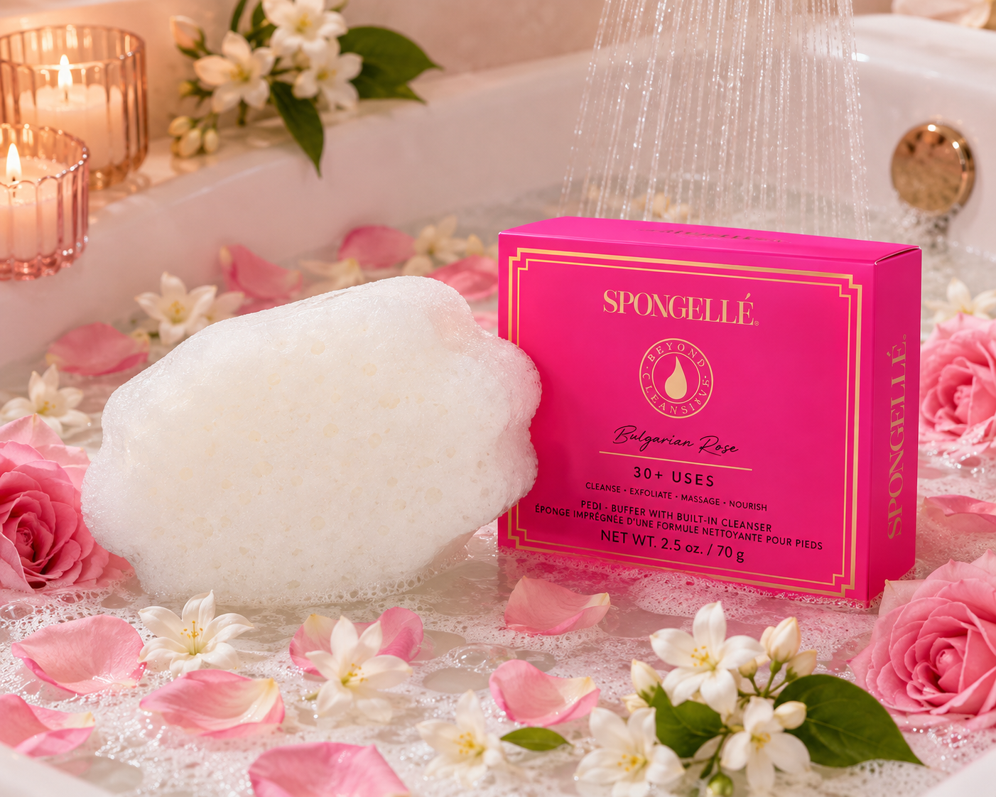 Spongelle Pedi Buffer-Bulgarian Rose