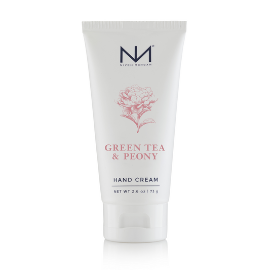 NIVEN MORGAN_green tea & peony travel hand cream