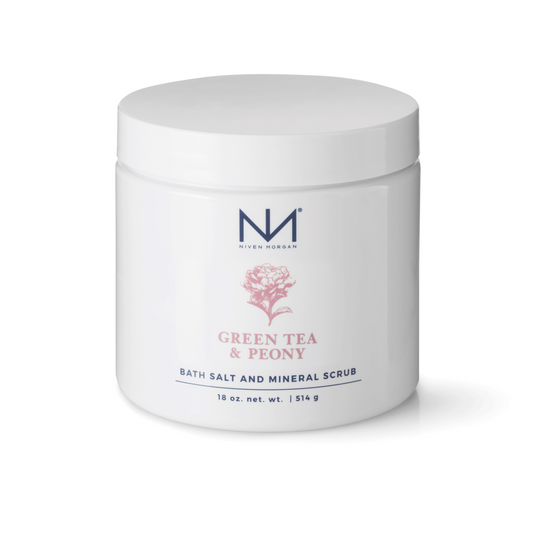 NIVEN MORGAN_green tea & peony bath salts