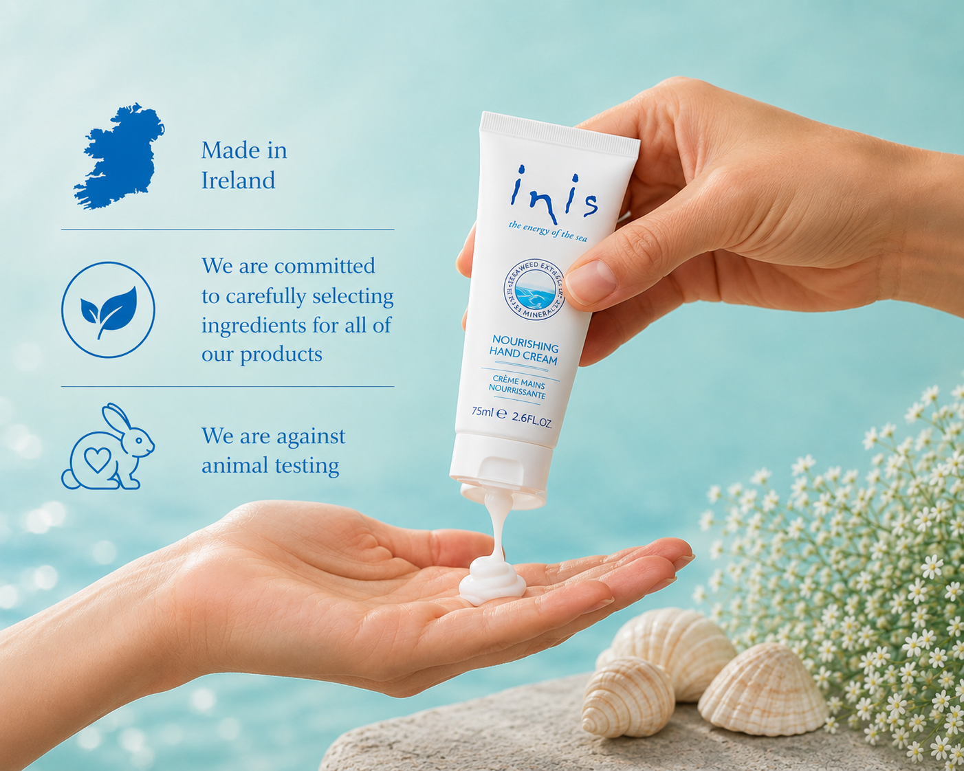 Inis Hand Cream 2.6 fl oz.
