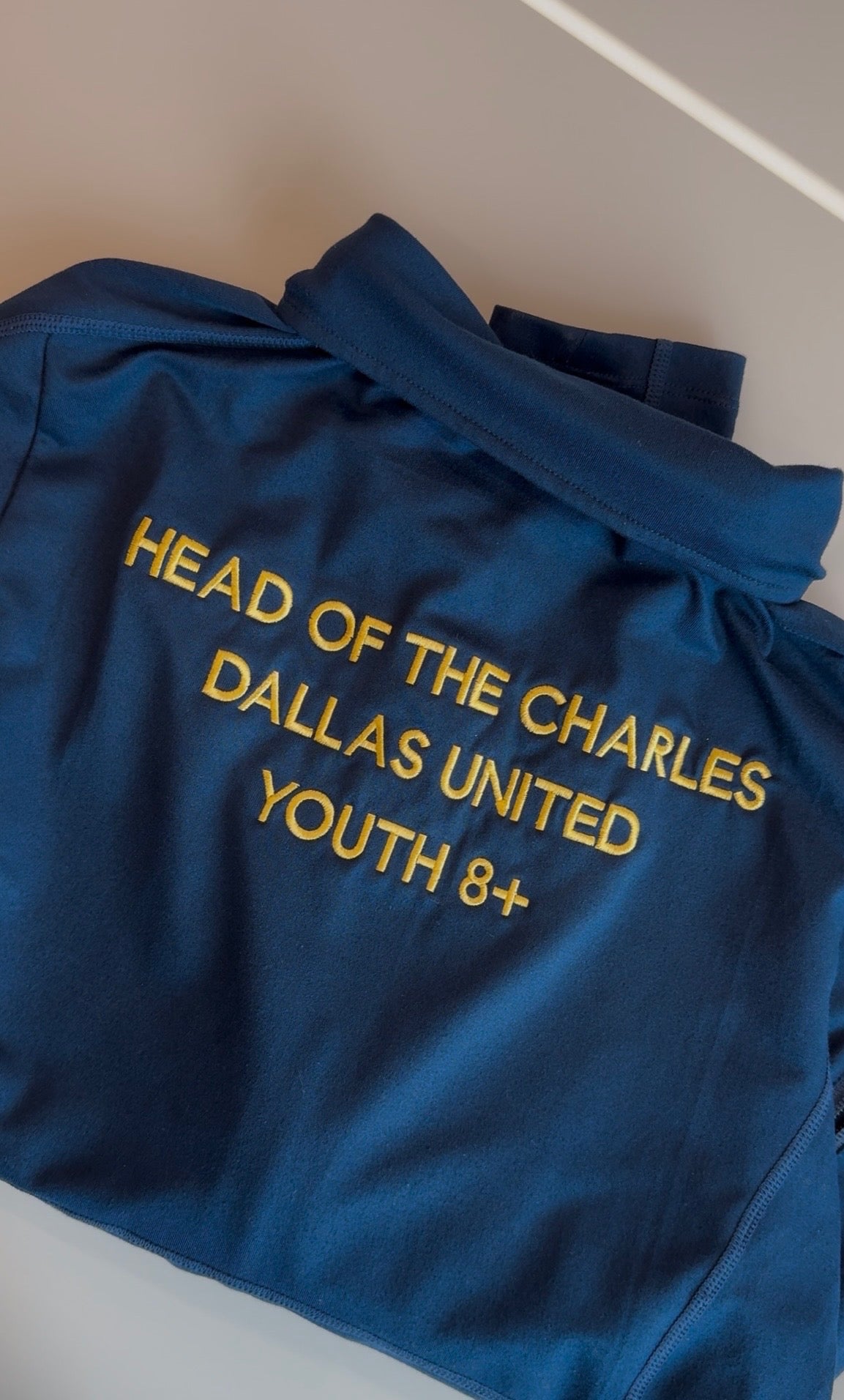 DUC_Head of the Charles Regatta Embroidery Navy Long Sleeve Performance Pullover