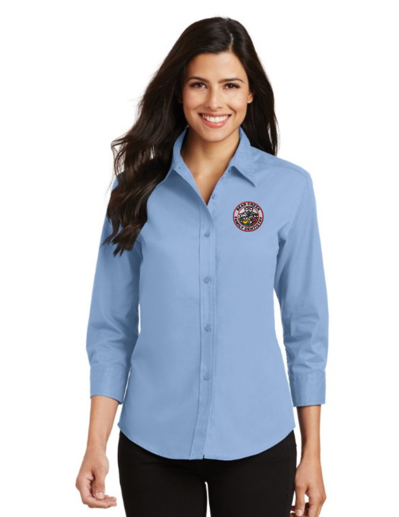 BCFD_L612 Port Authority® Women's 3/4-Sleeve Easy Care Shirt