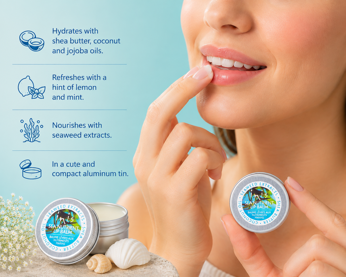Inis Sea Nutrient Lip Balm 0.5 oz.