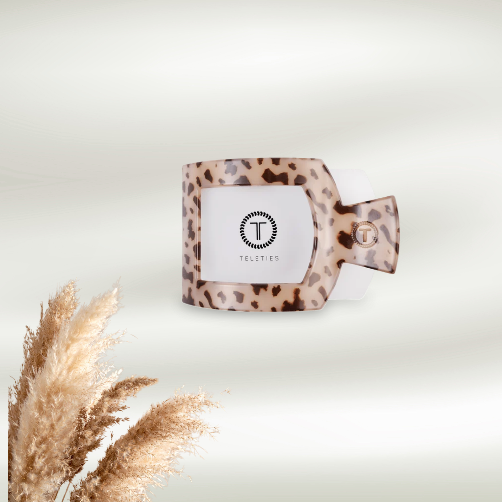 Teleties Blonde Tortoise Flat Square Hair Clip