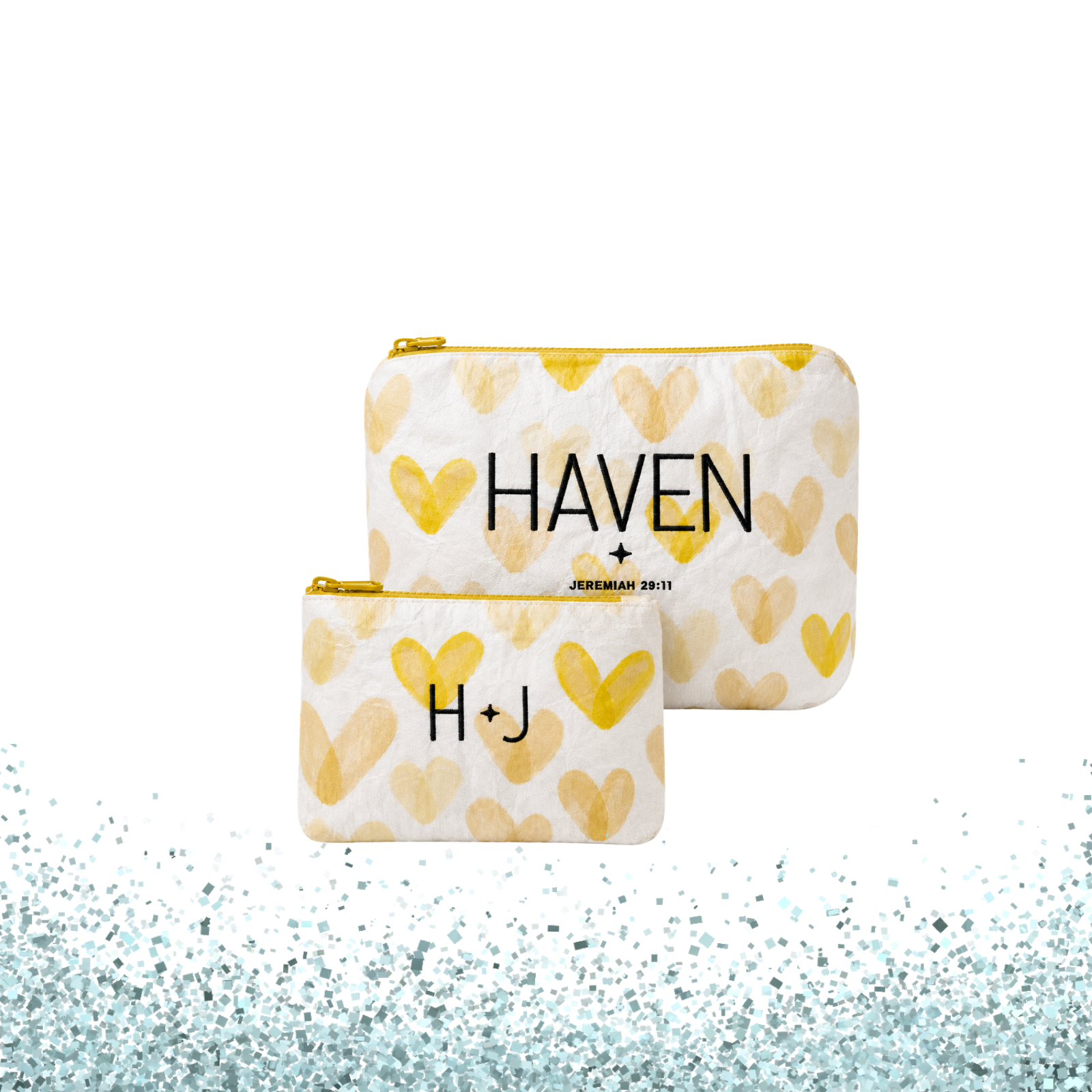 Hi Love Set of 2 Language of Love Sunshine Yellow