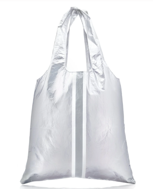 Hi Love Carryall Metallic Silver with Triple Line