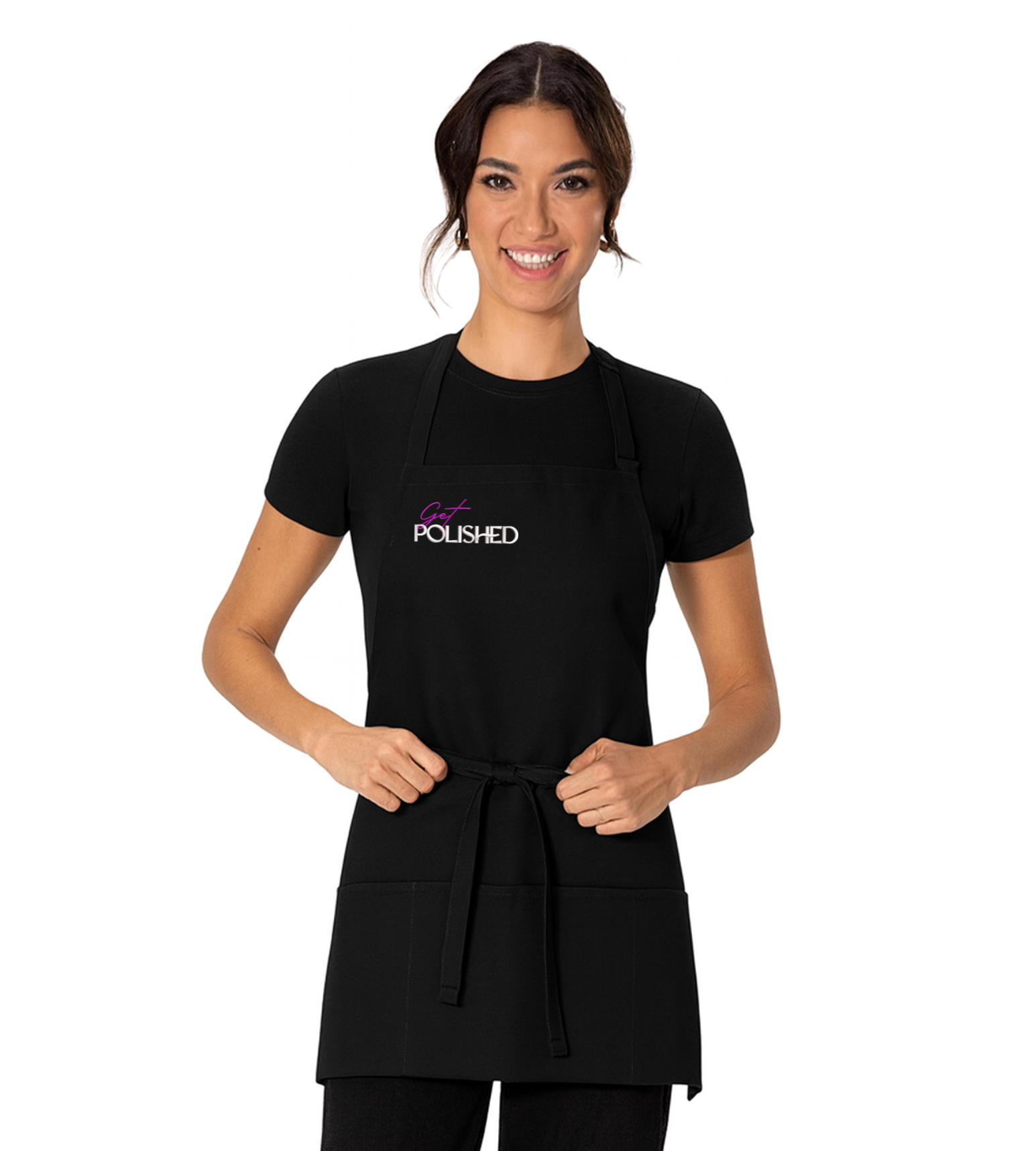 POLISHED_A510 Port Authority® Medium-Length Apron with Pouch Pockets