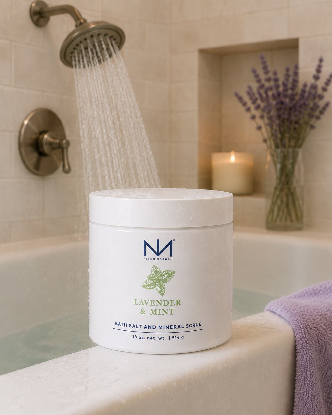 NIVEN MORGAN_lavender & mint bath salts